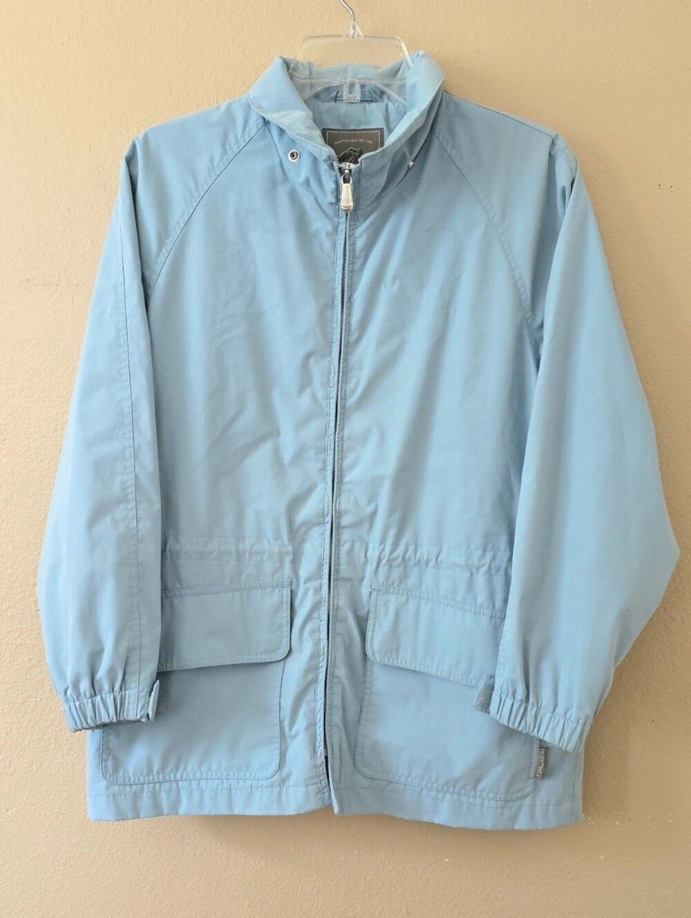 Pacific Trail Womens Light Blue Lightweight Windbreaker Jacket - Size SP